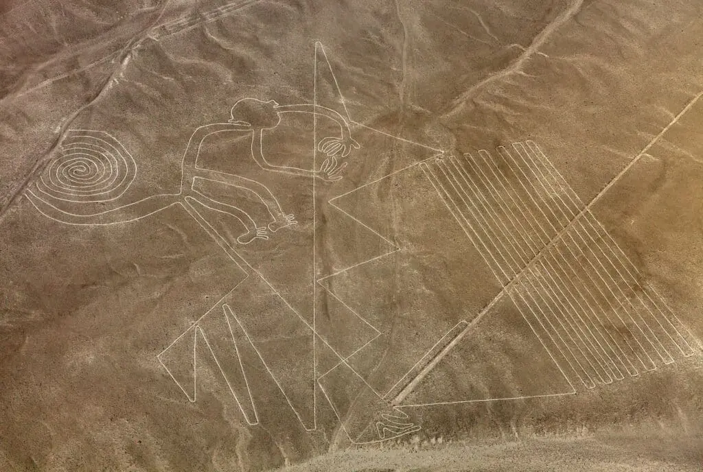 Monkey geoglyph Nazca or Nasca mysterious lines - McDowell Law Firm