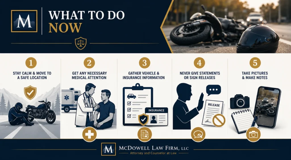 what-to-do-after-a-motorcycle-accident - McDowell Law Firm What to Do After a Motorcycle Accident