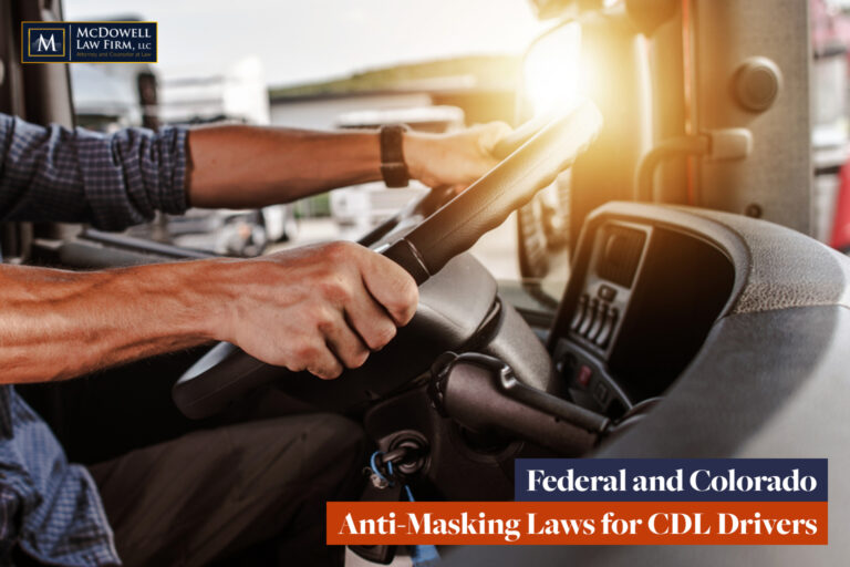 Federal and Colorado Anti-Masking Laws for CDL Drivers