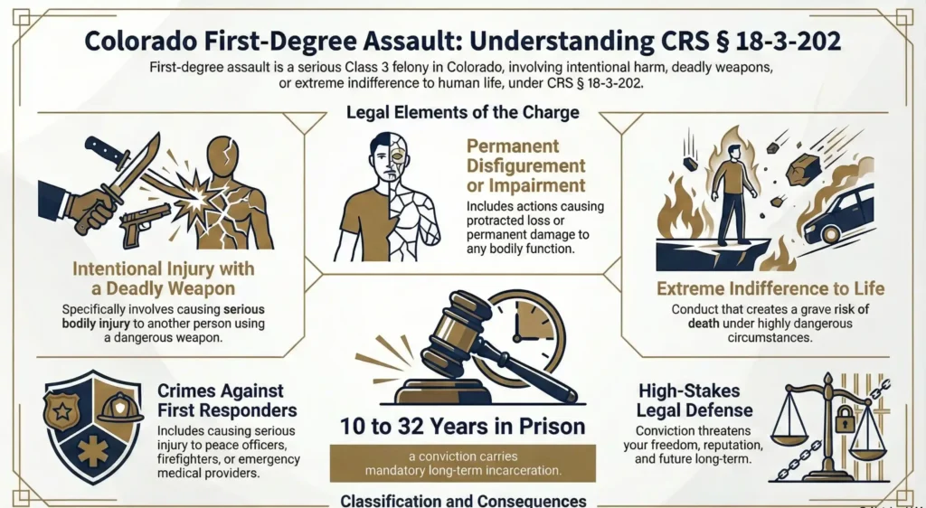 What is first degree assault